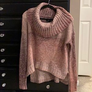 American Eagle Cowl Neck Sweater-pink/purple